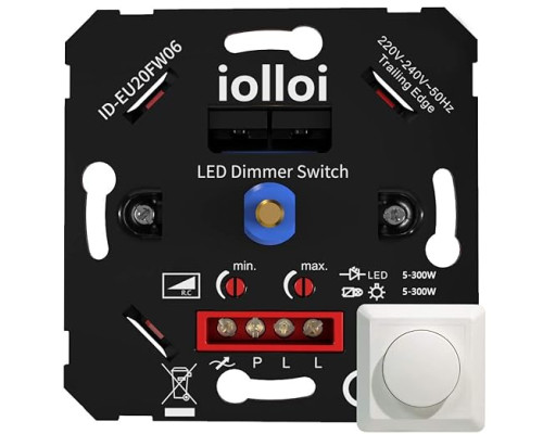 Світлодіодний димер iolloi LED Dimmer, 3-300 Вт прихованого монтажу (my-1070)