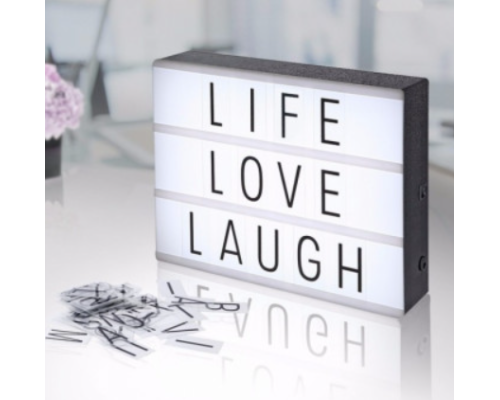 Нічник лайтбокс Light Box із літерами (my-1046)