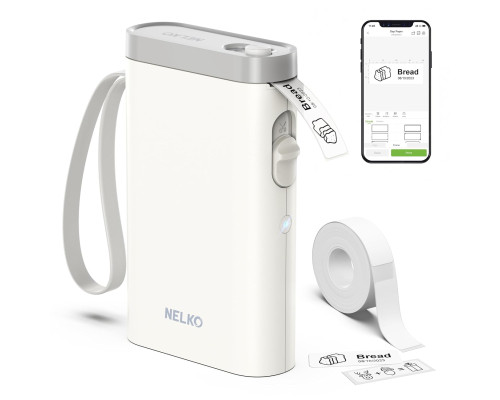 Портативний Bluetooth-принтер етикеток Nelko P21 світло-жовтий (my-15215)