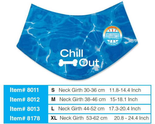 Бандана для собак ALL FOR PAWS VP7080 Chill Out Ice розмір S (my-12104)