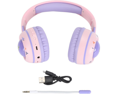 Дитячі бездротові навушники Zunate KE-21 з RGB-підсвічуванням (my-8079)